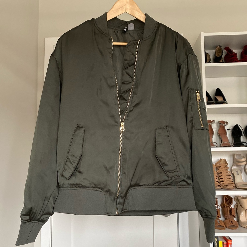 H&M Satin Bomber